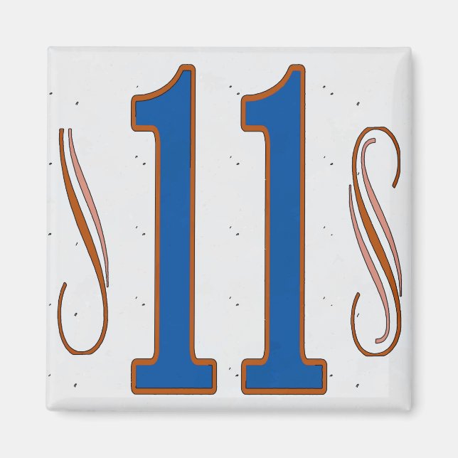 House Number 11 Magnet (Front)