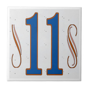 House Number 11 Tile