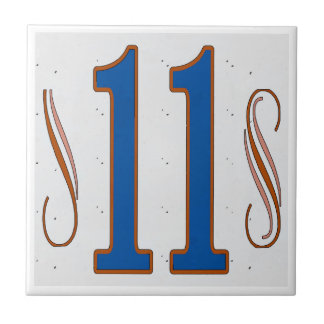House Number 11 Tile
