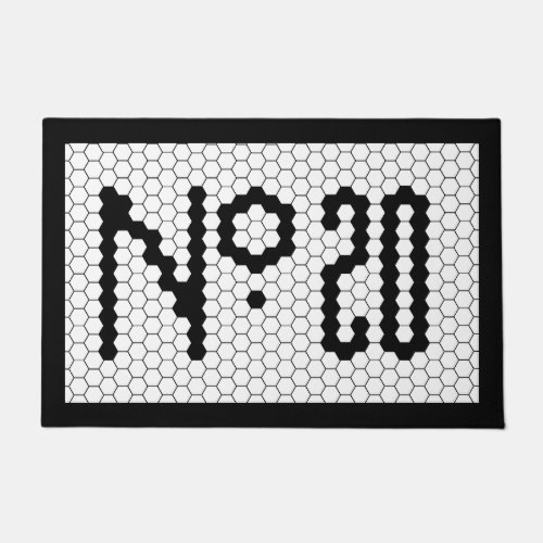 House Number Apartment Vintage Tile Design 20 Doormat