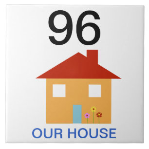 house number ceramic tile