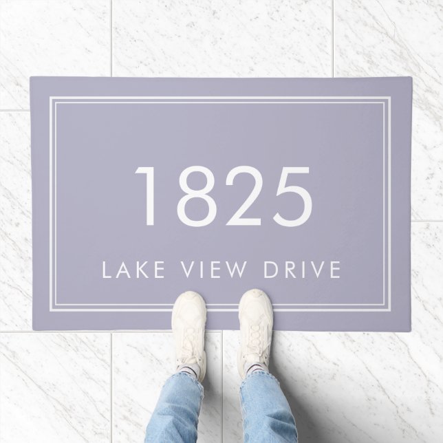 House Number Custom Entryway Doormat (Indoor)