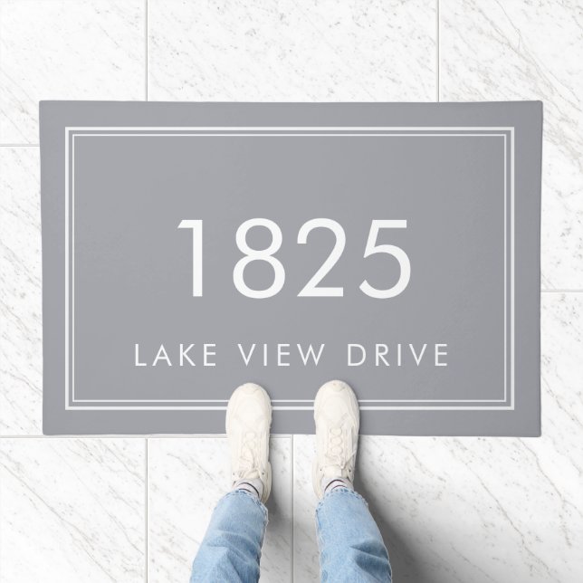 House Number Custom Entryway Doormat (Indoor)