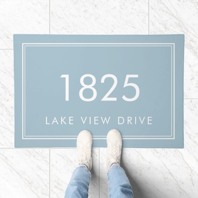 House Number Custom Entryway Doormat (Indoor)