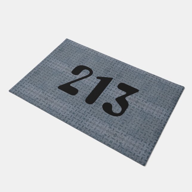 House number door mat (Angled)