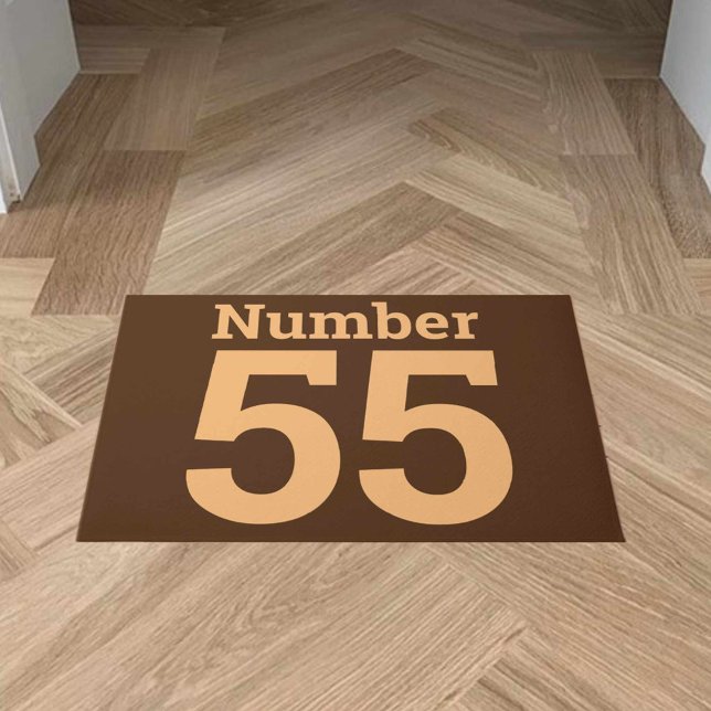 House Number in Bold on a  Doormat (Creator Uploaded)