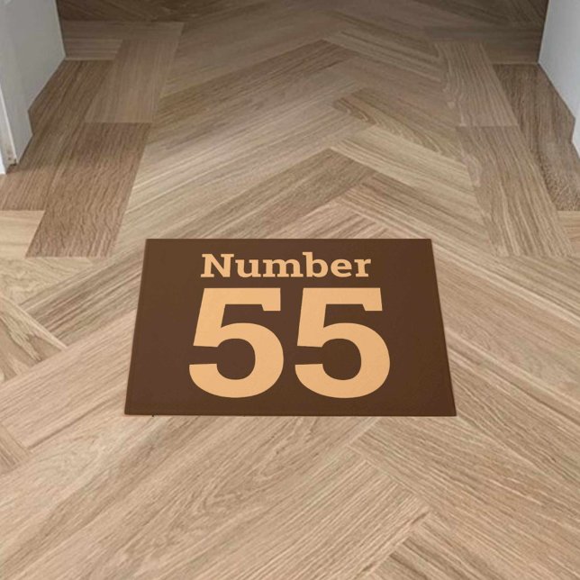 House Number in Bold on a  Doormat (Creator Uploaded)