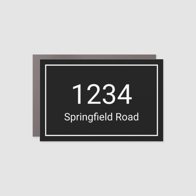 House Number Mailbox Address Magnet (Front)