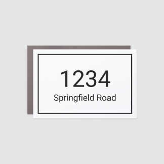 House Number Mailbox Address Magnet