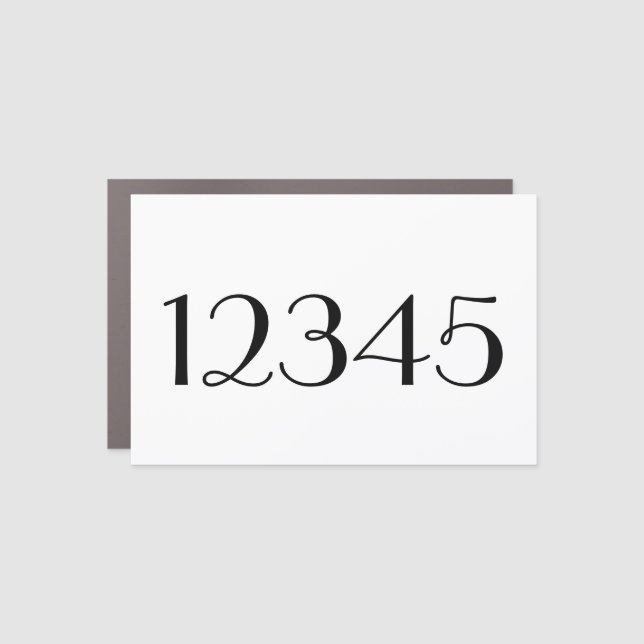 House Number Mailbox Magnet (Front)