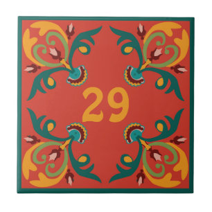 🧡💚💛 House number Oriental tiles, Azulejos Ceramic Tile