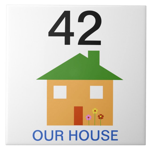 house number tile (Front)