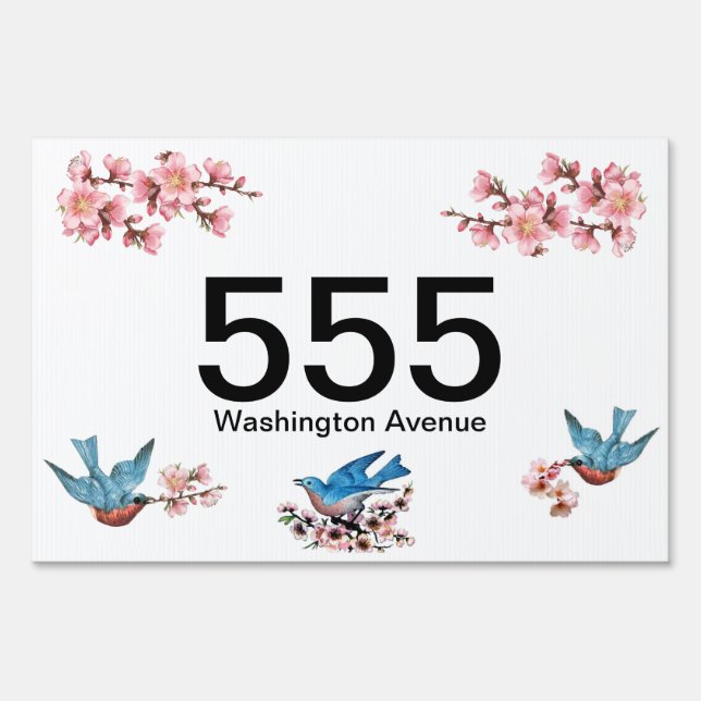 House Number Yard Sign (Front)