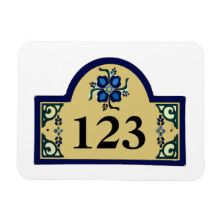 House Numbers Change Text Magnet