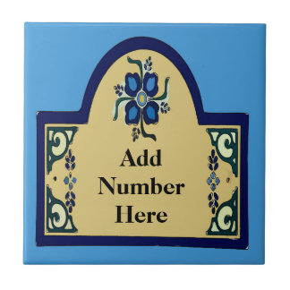 House Numbers Change Text Tile