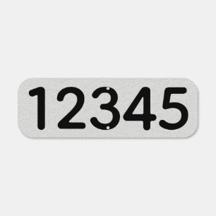 House Numbers Metal Sign