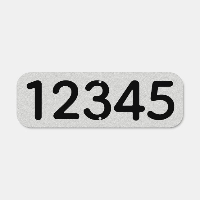 House Numbers Metal Sign (Front)