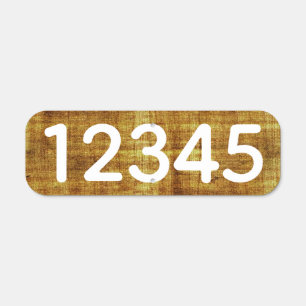 House Numbers Metal Sign