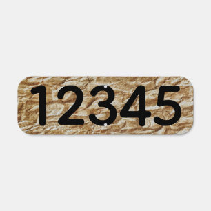 House Numbers Metal Sign