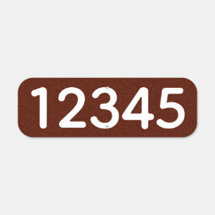 House Numbers Metal Sign