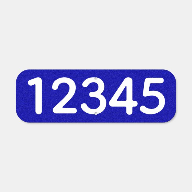 House Numbers Metal Sign (Front)