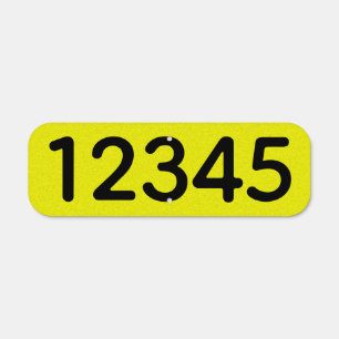 House Numbers Metal Sign