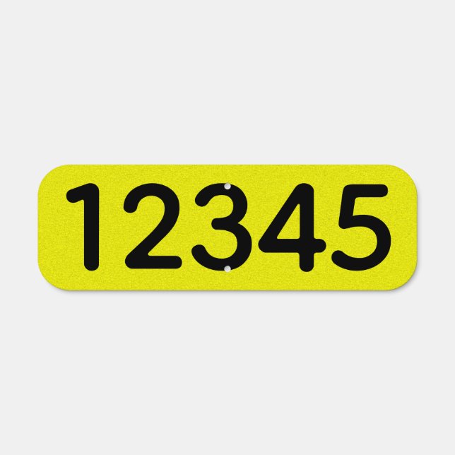 House Numbers Metal Sign (Front)