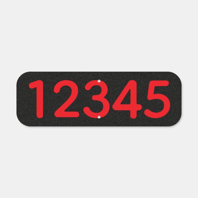 House Numbers Metal Sign (Front)