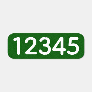 House Numbers Metal Sign