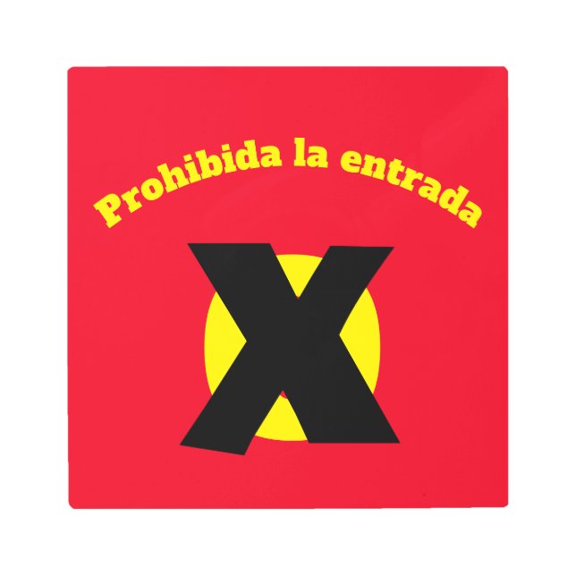 House Numbers on Metal, edit text, Metal Print (Front)