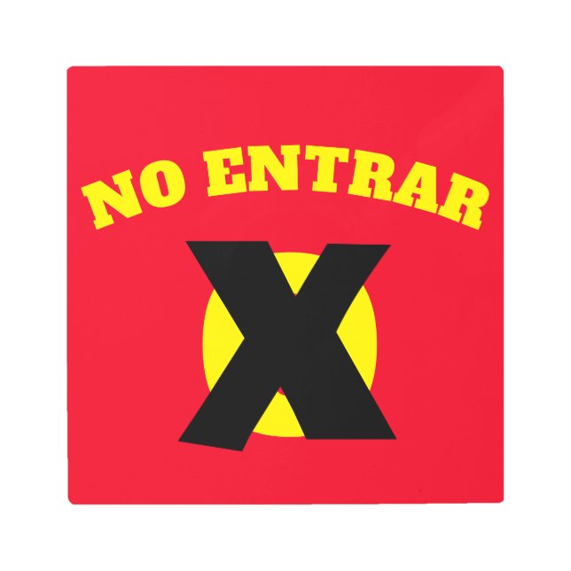 House Numbers on Metal, edit text, Metal Print (Front)