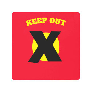 House Numbers on Metal, edit text, Metal Print