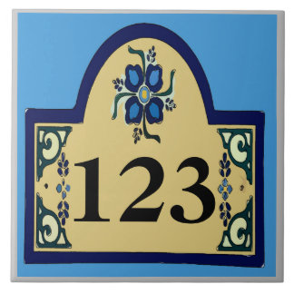 House Numbers, Personalize,edit numbers Ceramic Tile