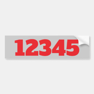 House Numbers Sticker edit text