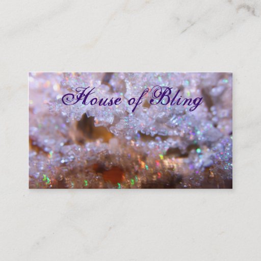 Customizable House of Bling Business Card