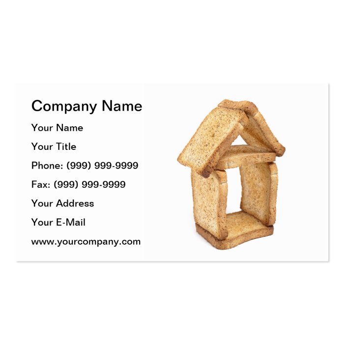 House of bread business card templates