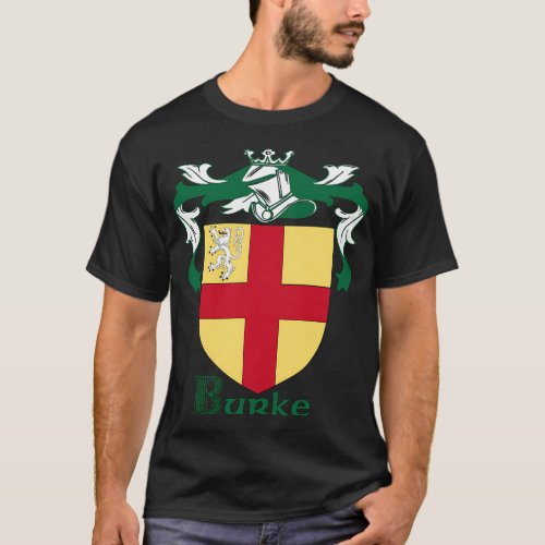 House Of Burke Heraldic Family Crest T_Shirt