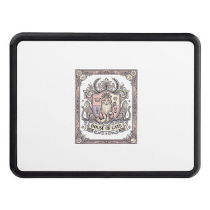 House Of Cats Cat Heraldry Coat of Arms Vintage Hitch Cover