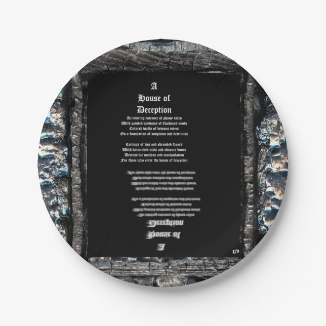 House of Deception Paper Plates (Front)