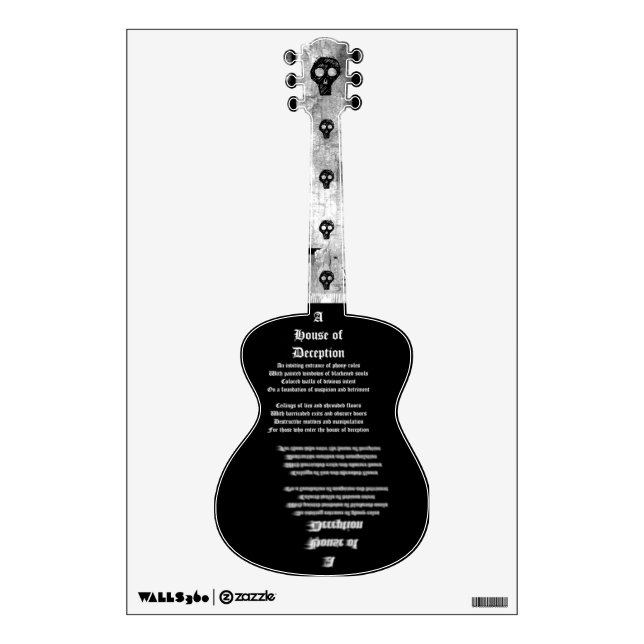 House of Deception Wall Sticker (Front)