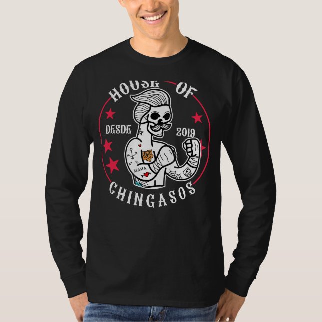 House of Desde Chingasos 2019 Funny Boxing T Shirt (Front)