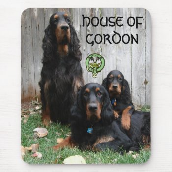 House Of Gordon  Gordon Setter Mousepad by duhlar at Zazzle