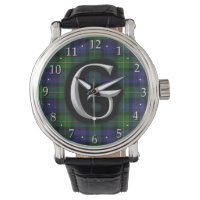 House of Gordon Letter G Monogram Clan Tartan