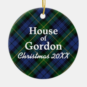House of Gordon Scottish Tartan Ceramic Ornament
