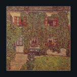House of Guardaboschi by Gustav Klimt, Vintage Art<br><div class="desc">The House of Guardaboschi (1912) by Gustav Klimt is a vintage Victorian Era fine art symbolism painting. An exterior view of a country cottage house with flowers and plants in the windows and ivy growing on the walls. A blue bench is up against the home overlooking the garden. About the...</div>