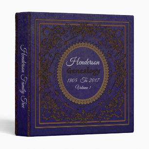 House Of Histo Royal Blue Genealogy 3 Ring Binder