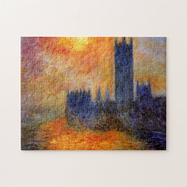 House of Parliament Sun Jigsaw Puzzle (Horizontal)