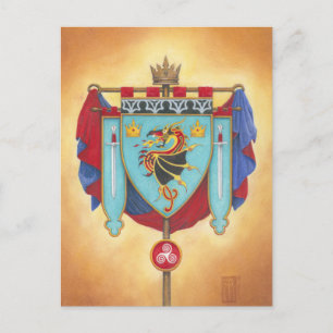 House of Pendragon Banner Postcard