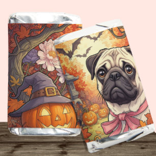 House of Pug Dog & Halloween, Autumn, Art Nuovo  Hershey's Miniatures