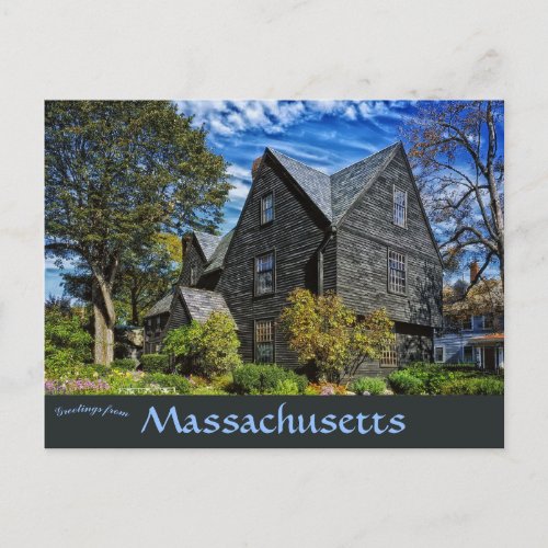 House of Seven Gables Salem Massachusetts Postcard
